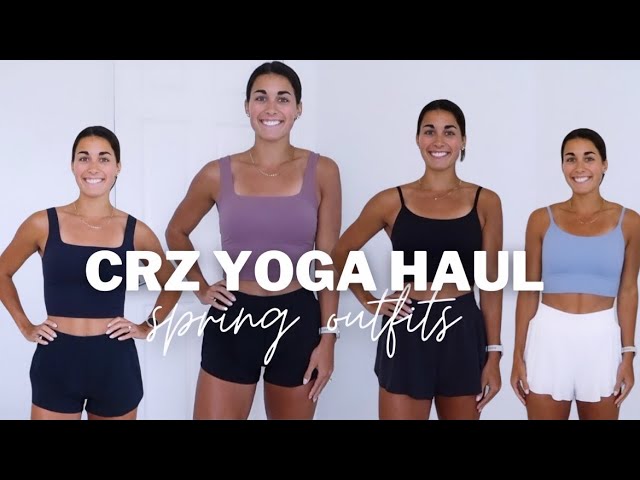 CRZ YOGA SPORTY SPRING HAUL  new shorts & longline bras that I'll  definitely be wearing this spring 