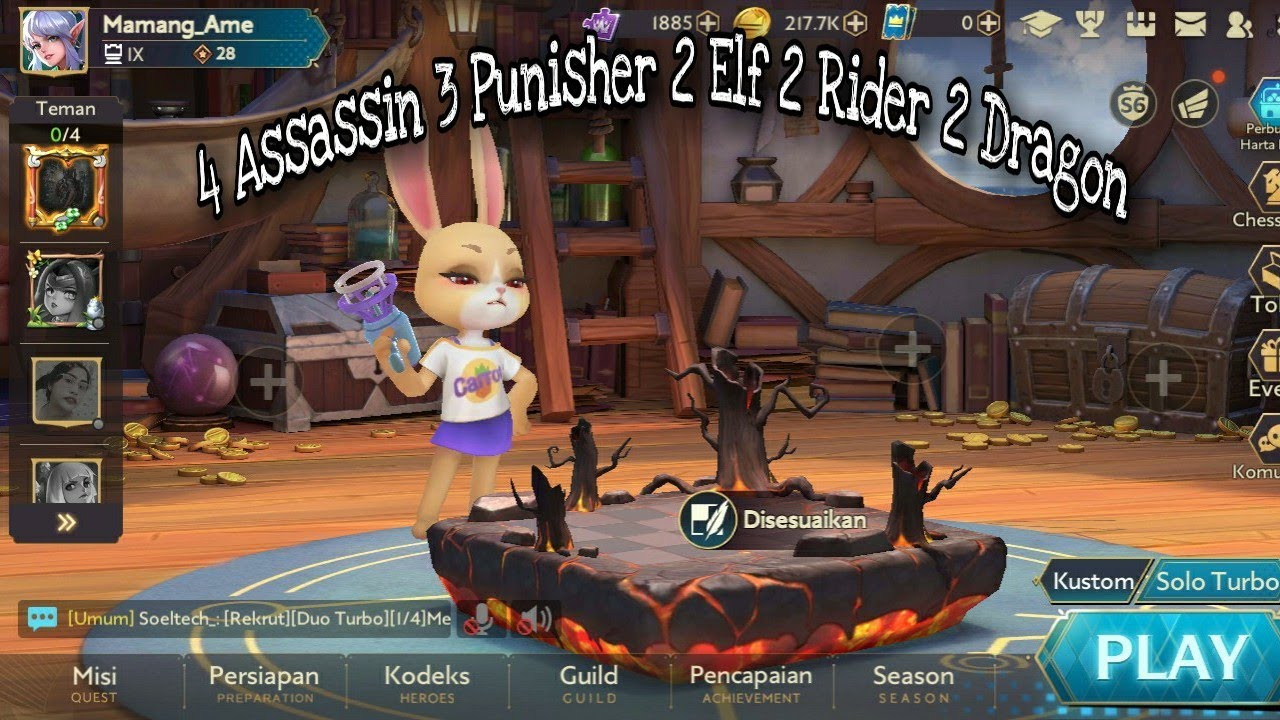 COMBO CHESS RUSH, MENJADI EASY AUTO WINS