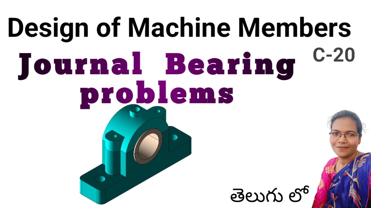 C-20 ll Design of Machine Members ll Problems on journal bearing ll # ...