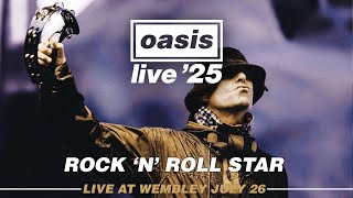 ☆新品☆Rock N Roll Star Flag☆OASIS Live'25 Live '25 Logo Flag
