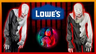 👻 UNBOXING & SET UP Lowes Haunted Living Clown on Stilts Life Size Animatronic Halloween Prop 🎃