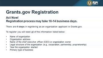 BJA Grant Application Education Series: The First Steps to Applying for BJA Funding, Prepare Now