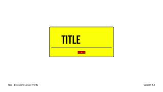 Neo Brutalism Lower Thirds - Titles | After Effect Template