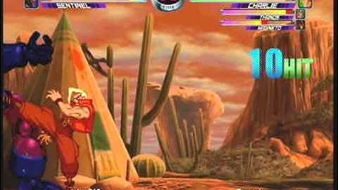 MvC2: Charlie/Thanos/Magneto Kill Combo