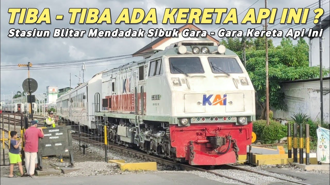 KERETA API APA INI? Stasiun Blitar Mendadak Sibuk Gara-Gara Kereta Ini!