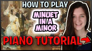 How To Play "MINUET IN A MINOR" by Johann Krieger - Easy Piano (Synthesia) [Piano Tutorial] [HD]