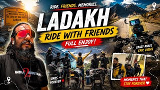 🔥 LADAKH RIDE WITH FRIENDS | Full Enjoy, Crazy Roads & Unforgettable Memories ❤️