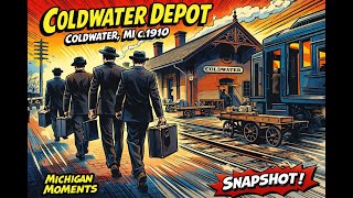Coldwater Depot Coldwater MI c 1910