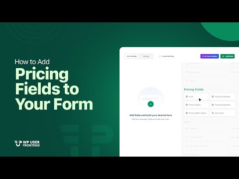 How to Add Pricing Fields to Your Frontend Post Forms| WP User Frontend