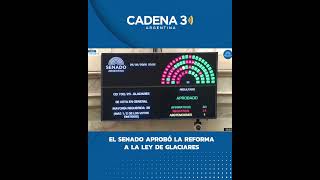 EL SENADO APROBÓ LA REFORMA A LA LEY DE GLACIARES | Cadena 3