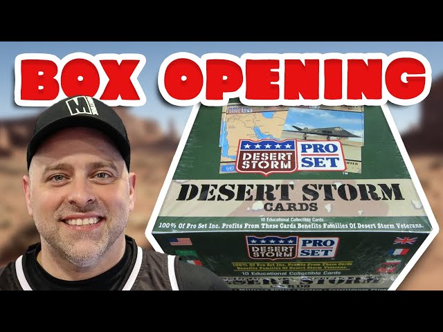 desert storm booster box Pro Set Desert Storm Box - 360 Cards for sale online