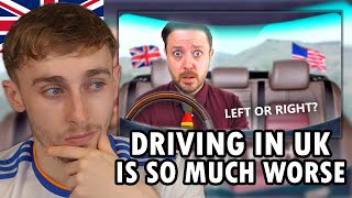 Brit Reacting to 6 Ways British and American Driving is Very Different