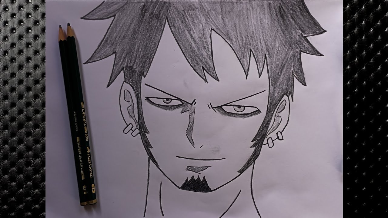 How To Draw Trafalgar Law One Piece Easy Step By Step YouTube