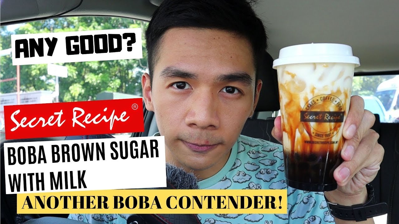 New Secret Recipe Boba Brown Sugar With Milk Review 2019 Youtube