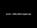 【1 hour】lunch - billie eilish (sped up)