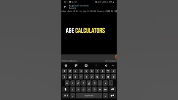 age Calculator...