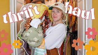 THRIFT HAUL TRY ON for SPRING  | trying on 28 thrifted dresses, sets, & spring pieces | WELLLOVED