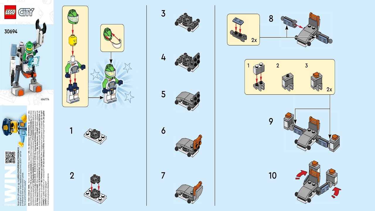 ユリアンページ 🚧LEGO instructions 🚧 City 🚧 30694 🚧 Space Science Mech