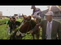 Doug O'Neill Accepts the Engraved Derby Trophies