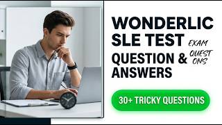wonderlic sle test question and answers Exam Quest 2026 High Score Strategy