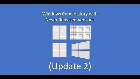 Windows Cube History with Never Released Versions (Update 2)