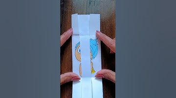 joy from inside out 2 paper folding puzzle 🧩 game diy ideas #shorts #art #insideout #puzzle #diy