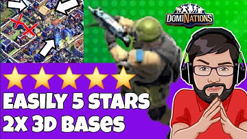 DomiNations // Best Strategy in the World War for Drone Age (vs 3D bases) #dominations 