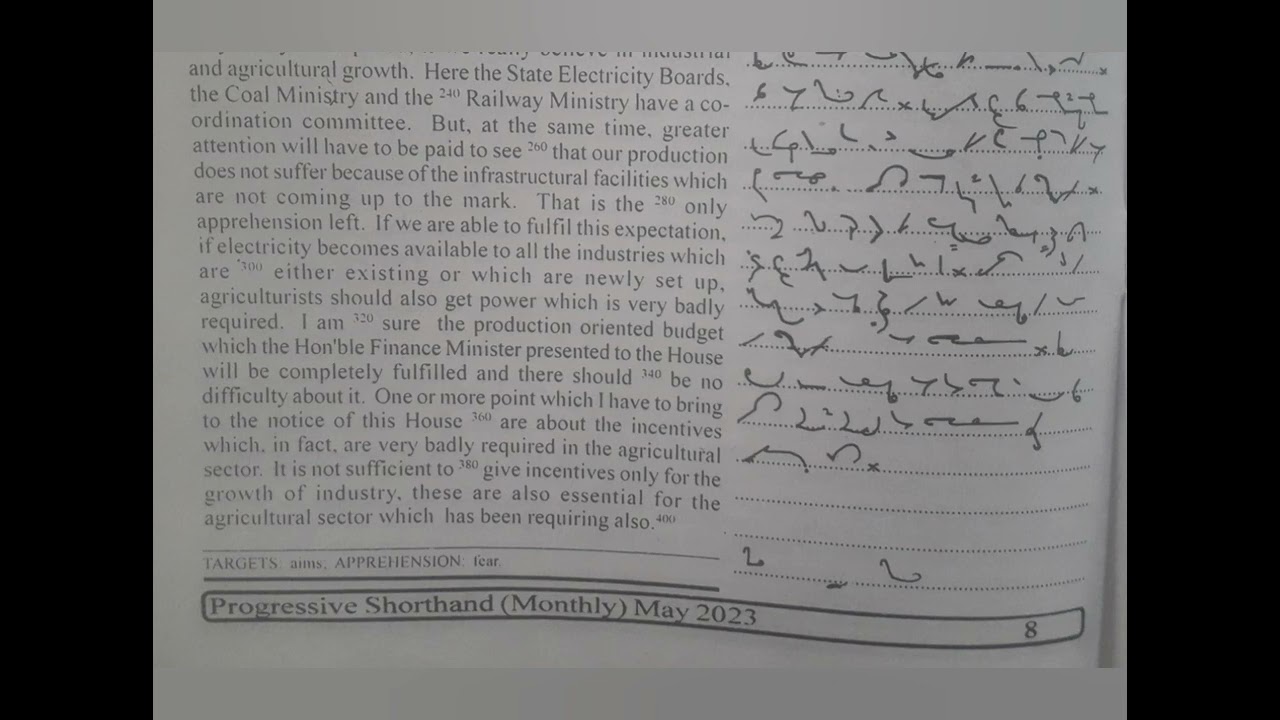 80 WPM | Exercise No.3&4 | English Shorthand | Progressive Magazine (May 2023) | #shorthand