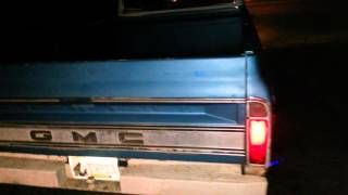 70 gmc with comp cams xe 284h and Flowmasters