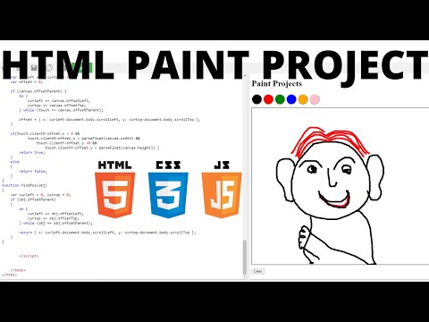 html Project 8 || How to create #Paint Projects in html 🔥
