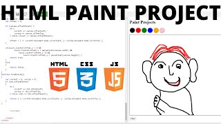 html Project 8 || How to create #Paint Projects in html 🔥