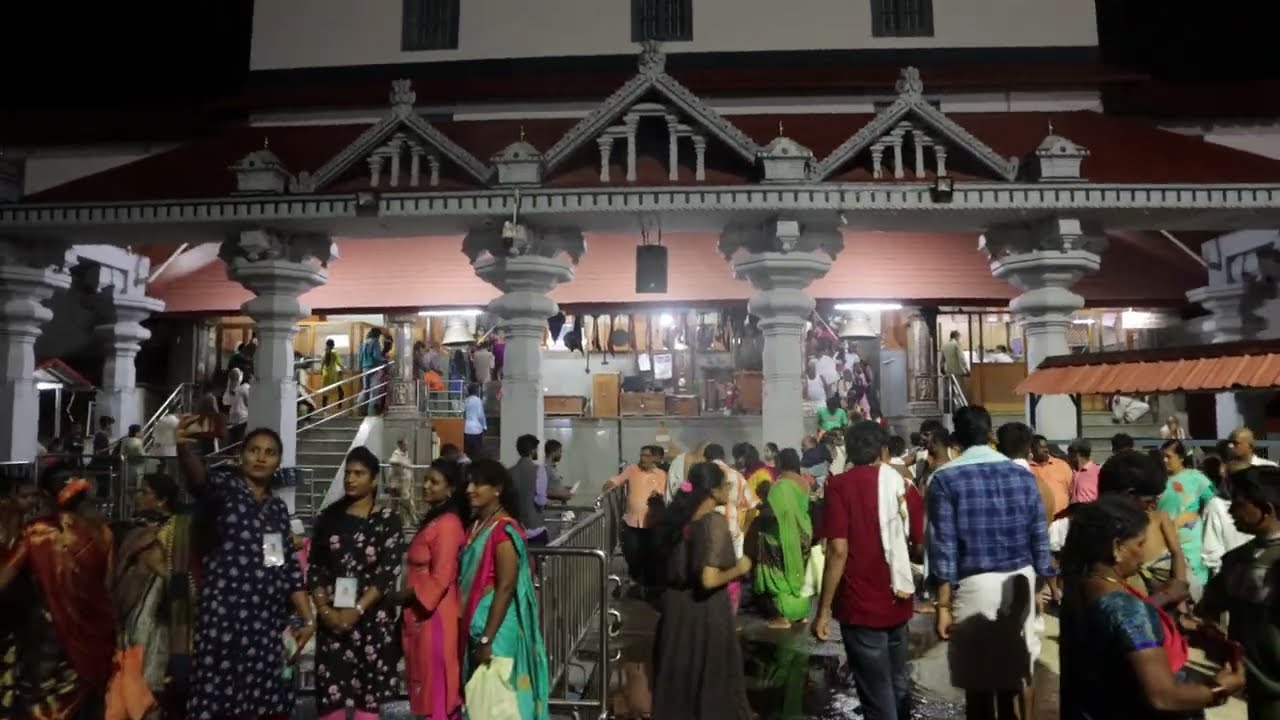 Peoples in & Around Temple Good Crowd Free Video Stock Footage