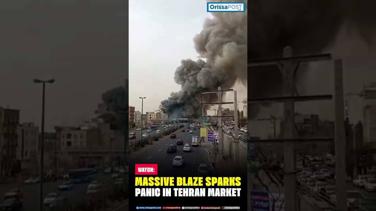 Massive Blaze Sparks Panic In Tehran Market