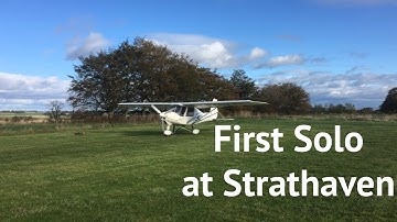 First Solo at Strathaven | Ikarus C42