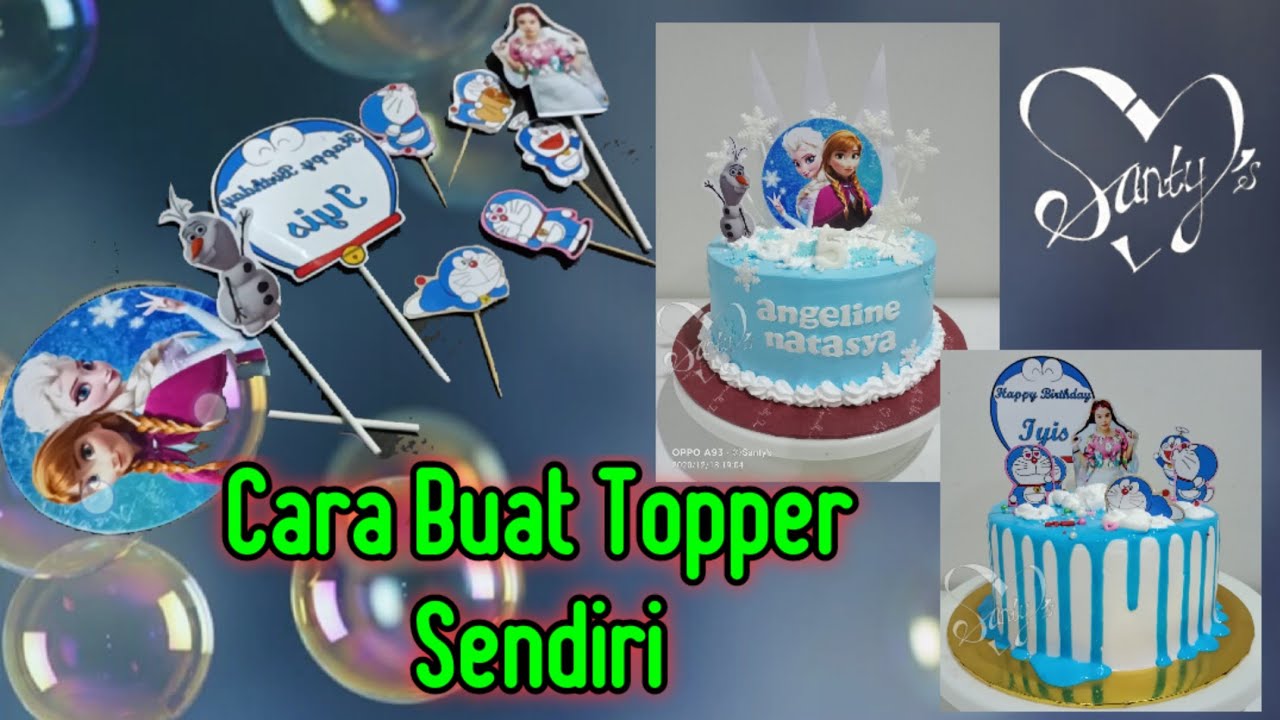 Cara Buat Topper Cake Sendiri
