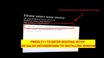 Galax Motherboard 1st Boot Device Setting To Installing Window