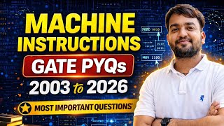 Part 1: Machine Instructions PYQs | GATE COA Questions | Gate 2027 | Gate 2028 | Gate Warriors