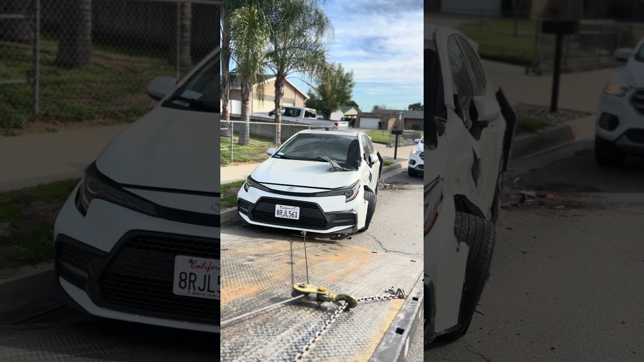 Towed after hit and run driver totaled this 