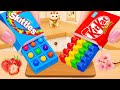 Rainbow Skittles & KitKat Candy Bar 🍬🌈 | カラフルお菓子ASMR | Sweet Japan