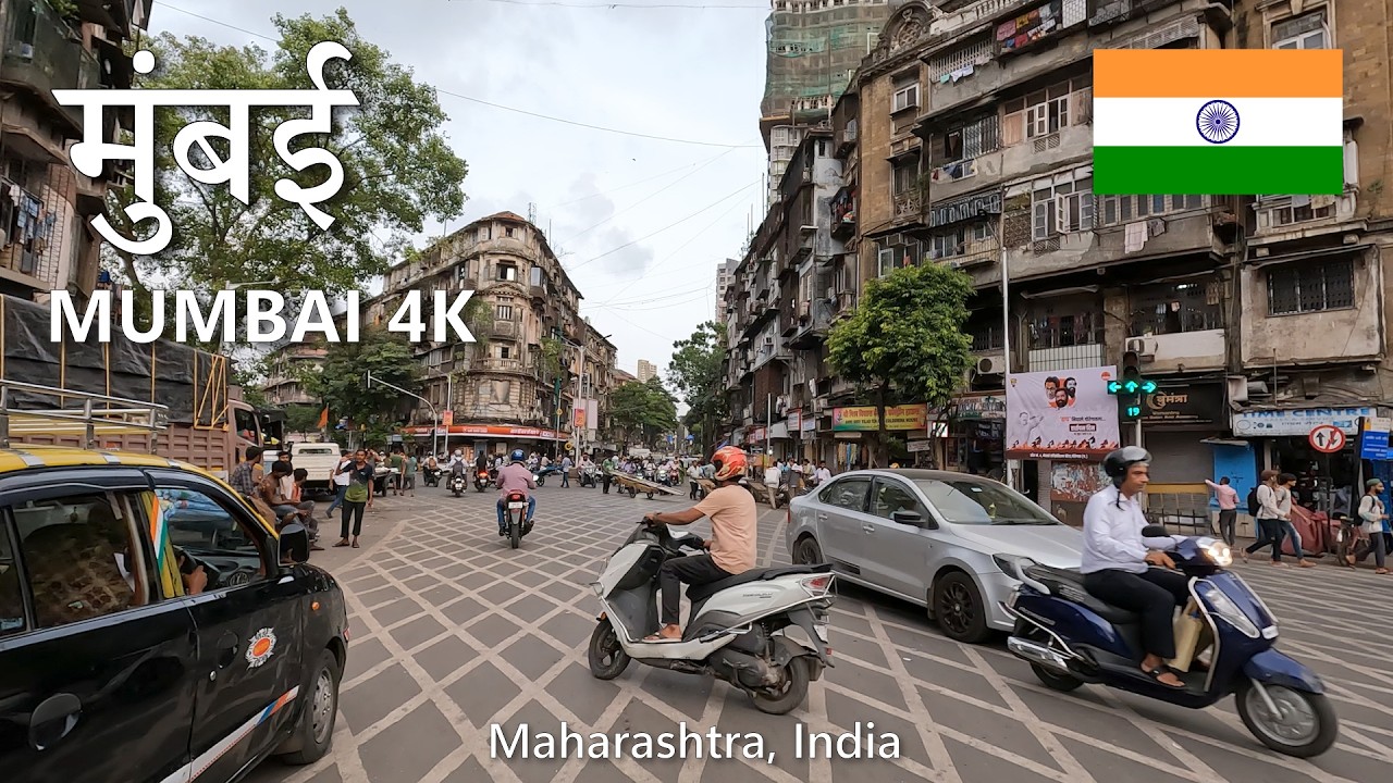 Driving busy Road of Mumbai - 4K Evening Driving Tour