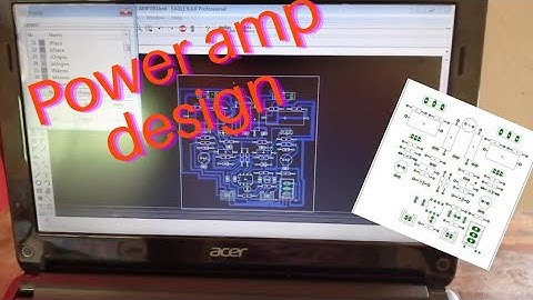 DESIGN POWER AMP 150W USING EAGLE SOFTWARE