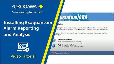 Installing Exaquantum Alarm Reporting and Analysis