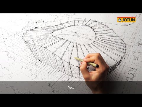 Stadium Perspective Drawing | Jotun Paints Spot