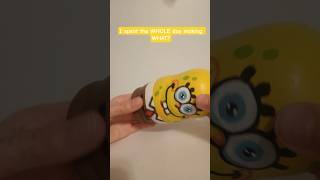 I cannot believe I did THIS. #spongebob #craft #freetime #sick #british