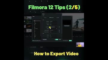 Filmora 12 BEST EXPORT SETTINGS for YouTube #shorts
