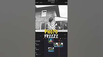 Freeze frame photo effect in DaVinci Resolve