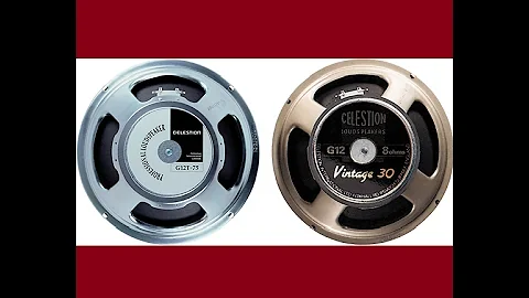 Celestion Vintage 30 VS G12T-75   (Demo) 2017