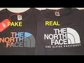 Real vs Good replica North Face T shirt. How to spot counterfeit The North Face