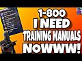 HOW TO FARM TRAINING  MANUALS FAST| NO MISSIONS| FORTNITE SAVE THE WORLD