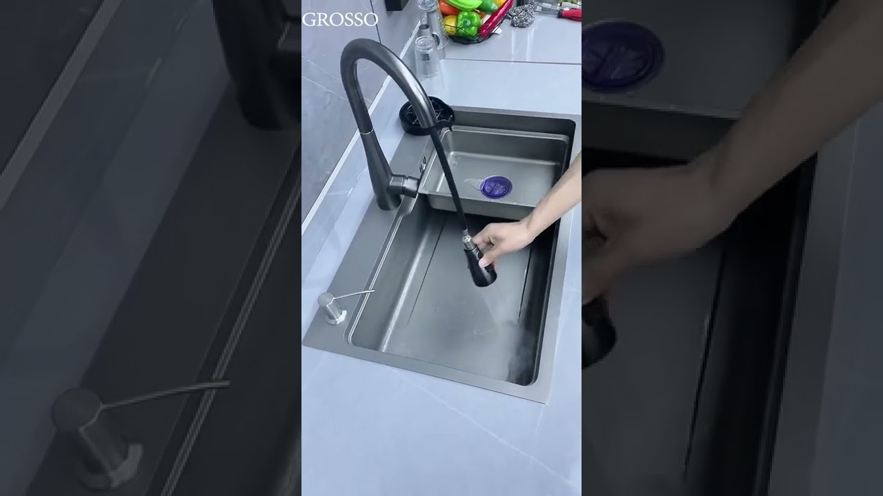 304 Stainless Steel Large Single Sink Multifunctional Kitchen Sink